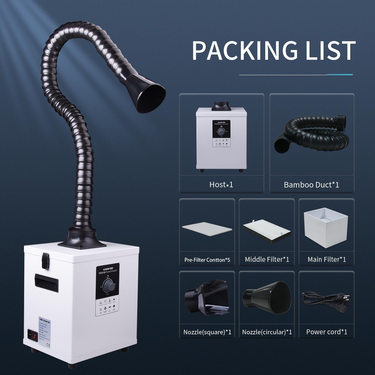 KNOKOO FES150 Industrial Laser - Fume Extractor Laser 评论和价格