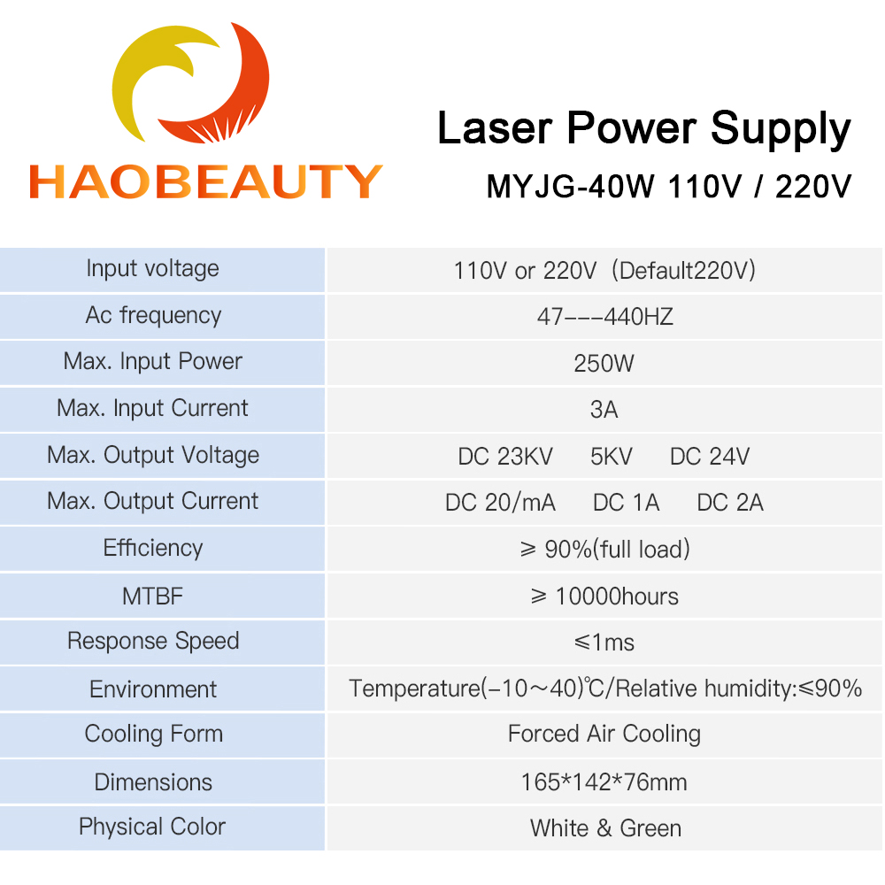 HAOBEAUTY MYJG-40 CO2 Laser Po - Co2 Laser Engraving Machine 评论和价格