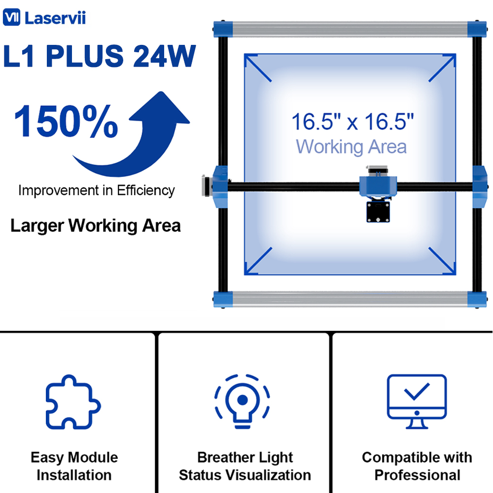Laservii L1 PLUS 24W Laser Eng - Industrial Handheld Laser Engraver 评论和价格