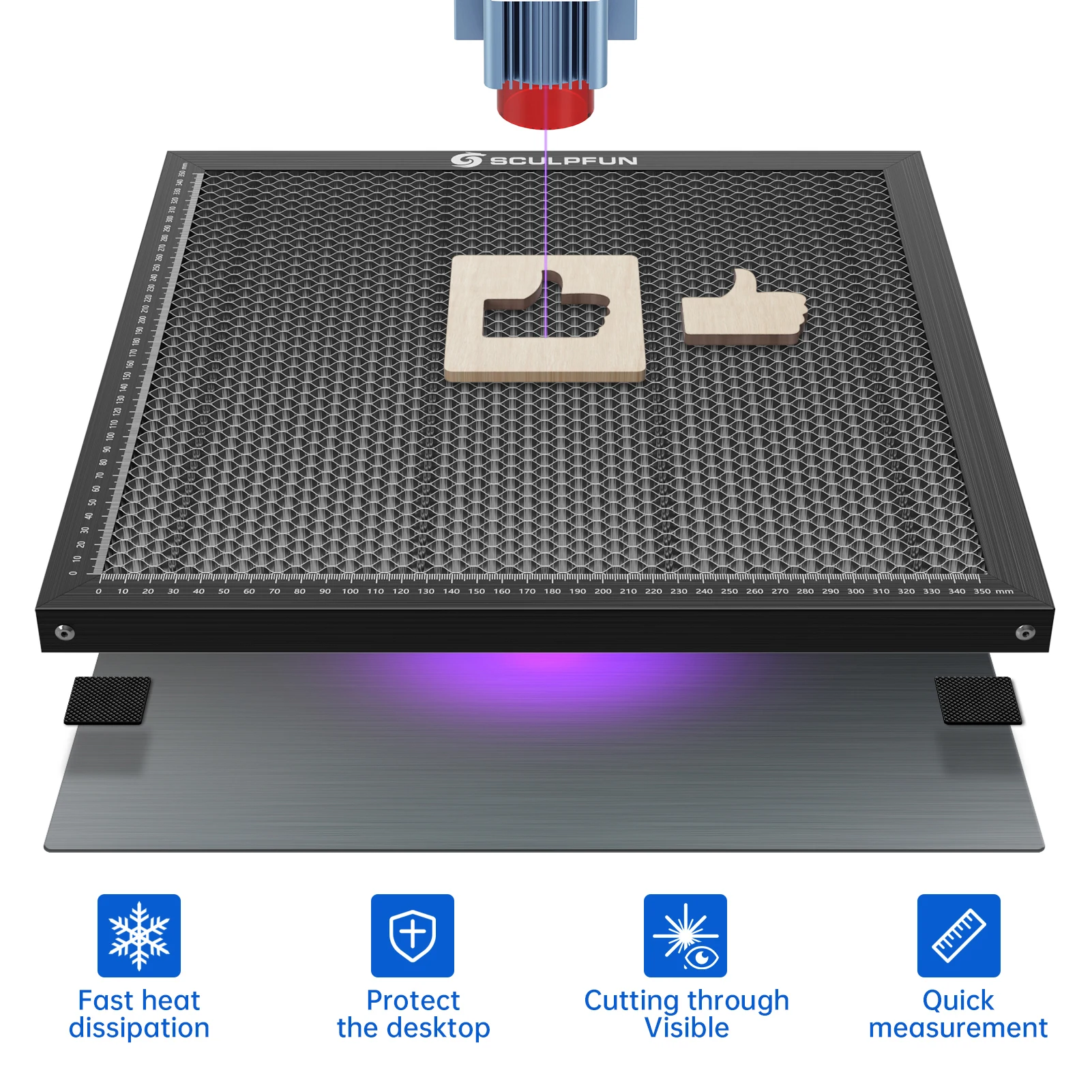 Laser Engraver Work Bed Honeyc - Co2 Laser Engraving Machine 评论和价格